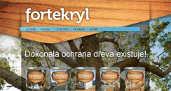 Desktop Screenshot of fortekryl.cz